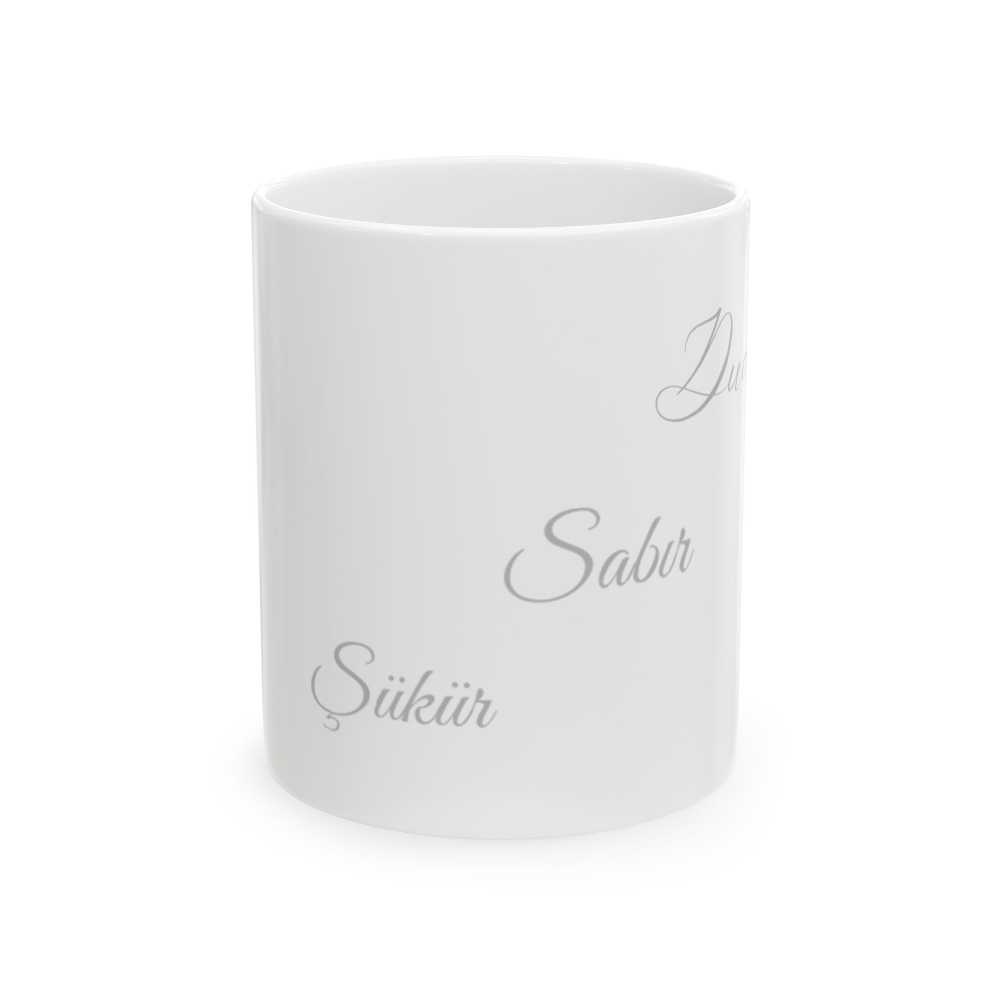 Dua, Sabır, Şükür Tasse - Islamische Motivation - Muslim Geschenk